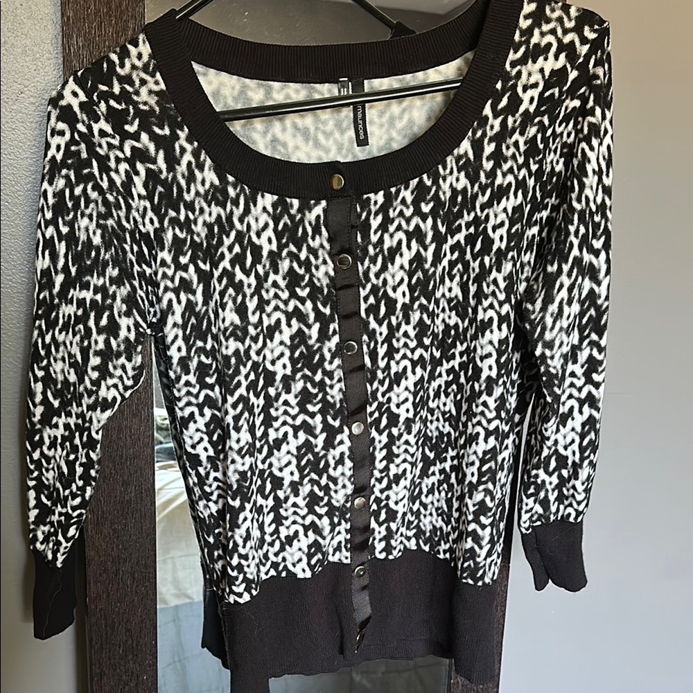 Black and White Cardigan